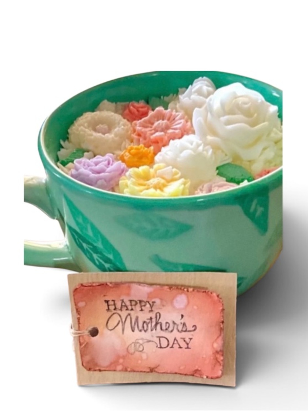 Custom 100% Soy Wax Apple Spice Candle in Reusable Coffee/Soup/Planter